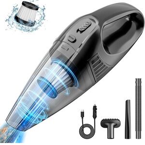 Portable Black Handheld Vacuum Cleaner